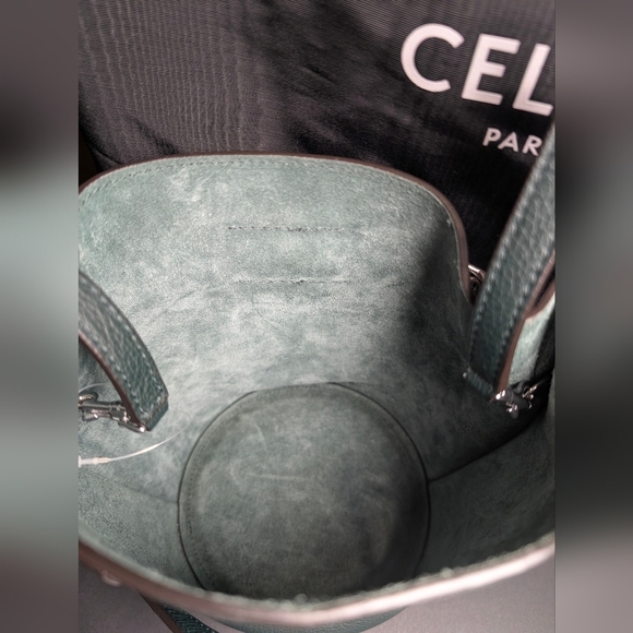 Celine Nano Bucket Bag - Amazone (Dark Teal), Silver - Picture 8 of 16